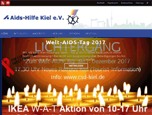 Tablet Screenshot of aidshilfe-kiel.de